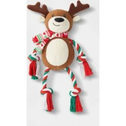 Frisco Holiday Reindeer Plush With Rope Squeaky Dog Toy & Frisco Holiday Lights Plush With Rope Squeaky Dog Toy -Pet Supplies Discount Store 986134 PT1. AC SS1800 V1698258057