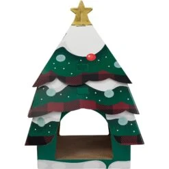 Frisco Holiday Christmas Tree Cardboard Cat House & Frisco Holiday Santa's Workshop Cardboard Cat House -Pet Supplies Discount Store 986190 PT3. AC SS1800 V1698258115