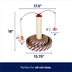 Frisco Holiday Santa Hat & Mistletoe Cat Tracks Cat Toy & Frisco Holiday Gingerbread Interactive Cat Scratcher Cat Toy With Catnip -Pet Supplies Discount Store 986246 PT6. AC SS1800 V1698258116